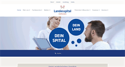 Desktop Screenshot of landesspital.li