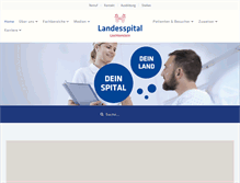 Tablet Screenshot of landesspital.li